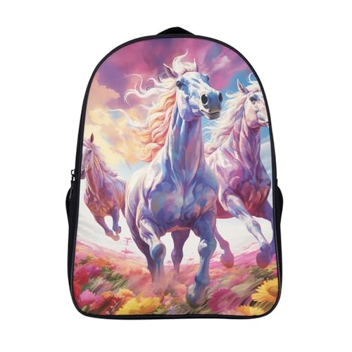 Mochila infantil impermeable de caballo para evitar ropa mojada en el colegio