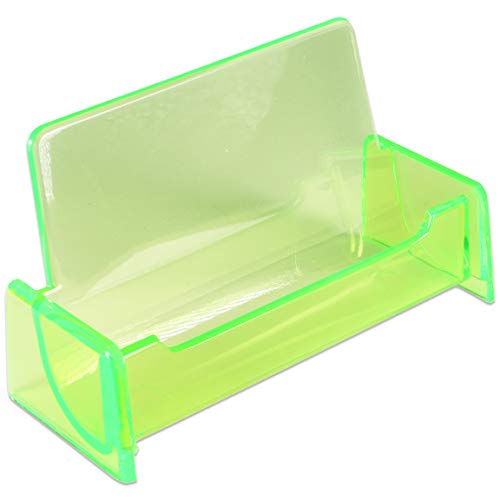 Beauticom Standard Style Business Card Holder Organizer Stand Display For Offices, Receptionist, Salons, And Businesses (Green, 1 Piece) #TOP1