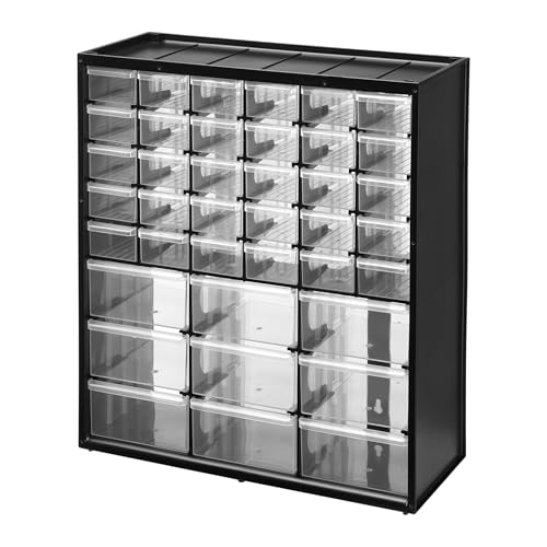 Stanley Aufbewahrungsbox (mit 39 Schubfächern, Maße 36.5 x 43.5 x 15.5 cm, geeignet für Wandmontage) 1-93-981