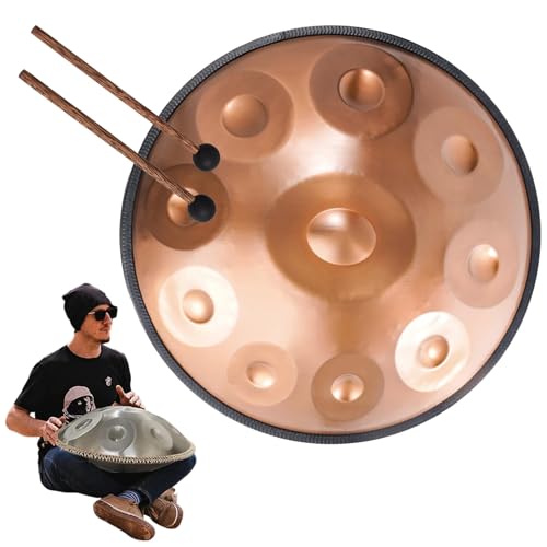 Handpan Drum 22" 10 Notas Oro 440Hz miniatura 1