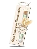 Kommunion Geschenke für Mädchen Junge, Geldgeschenk kommunion Verpackung mit Trockenblumen & Reagenzglas, Geschenke zur Erstkommunion, Kleine Kommunionsgeschenk