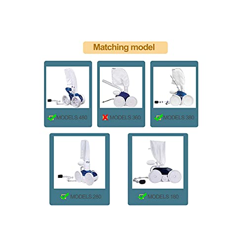 Salangae Automatische veegslang voor de zwembadreiniger compleet B5 vervangingsonderdeel geschikt voor Zodiac Polaris 180 280 380 480 veegslang voor zwembad - Image 8
