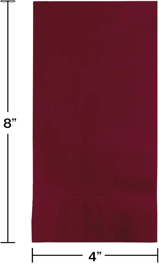 Creative Converting Burgundy Red Paper Dinner Napkins