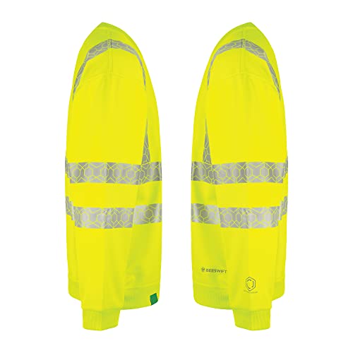 Beeswift Envirowear High Visibility Sweatshirt Saturn Yellow M Ewcsssym - 3