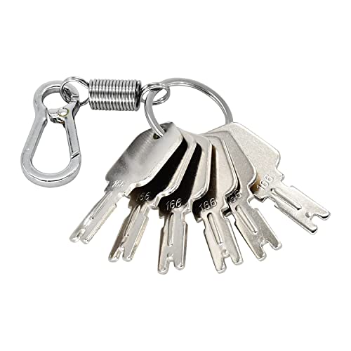 Weelparz 166 Keys 186304 Forklift Keys (6) 1430 Compatible With Hyster Forklift S30Xl Compatible With Daewoo Skid Steers 430 440 450 6T-2663 7738-4578 090-32025 A214062 51335040 #TOP9