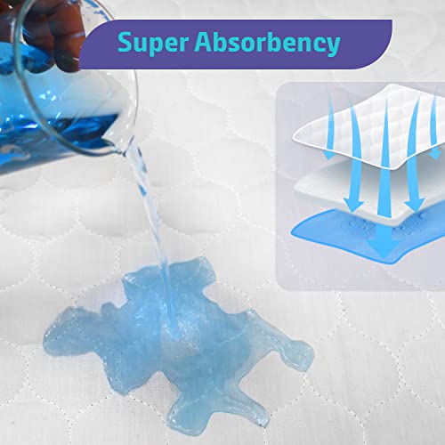 Conkote Heavy Absorbency Bed Pads, 34"X52" (2 Pack), Washable And Reusable Incontinence Underpads, Waterproof Sheet And Mattress Protectors #TOP3
