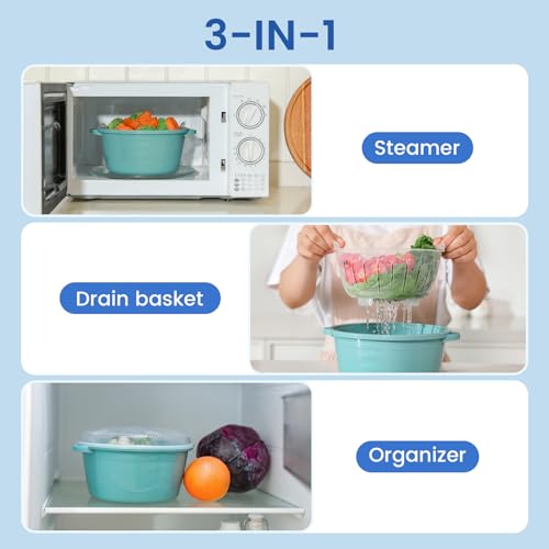 Bronkeeper Microwave Vegetable Steamer for Cooking, 2.64 Quart by Bronkeeper - Used condition - Image 4