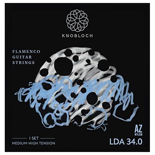 KNOBLOCH STRINGS - Cuerdas de Guitarra Española | LDA34.0 LUNA FLAMENCA Double Silver Nylon | Tensión Media-Alta | Graves Oscuros | Sonido Profundo y Rico | Juego de cuerdas para Flamenca y Clásica