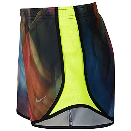 Nike Kids Girl's Dry Tempo Print Running Short (Little Kids/Big Kids) Barely Volt/Volt/Black XS (6X Little Kids)4
