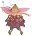 Produktbild crafts & design Dicke Elfe, Fee, Deko Hänger, orientrot, grün, pink, 15 cm
