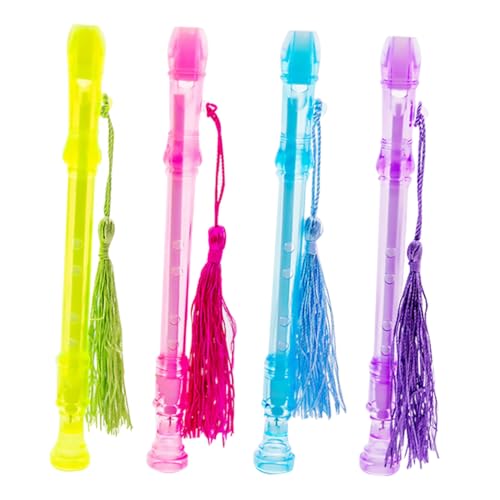 POPETPOP Stylo Gel Noir avec Pendentif de Flûte, 4 Pièces, Plastique, Fournitures Scolaires pour Maison et Bureau, Design Chic et Créatif Couleur Aléatoire
