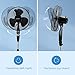 Aigostar Molly - Ventilador de Pie Silencioso, Oscilante 80º, 3 Velocidades, Diámetro...