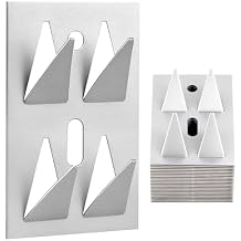 24 Pcs Surface Mount Impaler for Wall Acoustic Panels, Galvanized Steel Push on Mounting Clips for Soundproof Gypsum Board, Plywood, Wooden, Masonry Wall