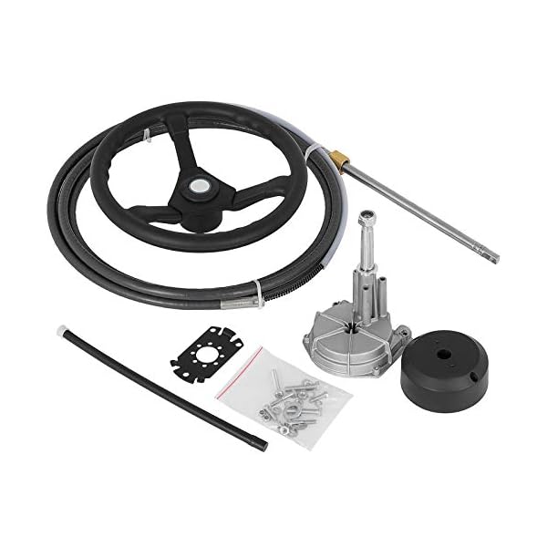 Bestauto Outboard Steering System 13′ Outboard Rotary Steering System 13 Feet Boat Steering