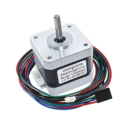 Yazıcı — 17HS4401 Nema 17 Step Motor 0.42N.m D Mil 2 Faz 1.5A 1.8 Derece 200 Adıım 3D Printer Cnc Robotik Lazer Kazıma Plazma Otomasyon Tekstil