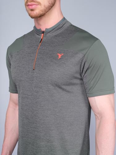 Image of TECHNOSPORT Men's Slim Fit Active T-Shirt - (MTP512 P) Pack of 1