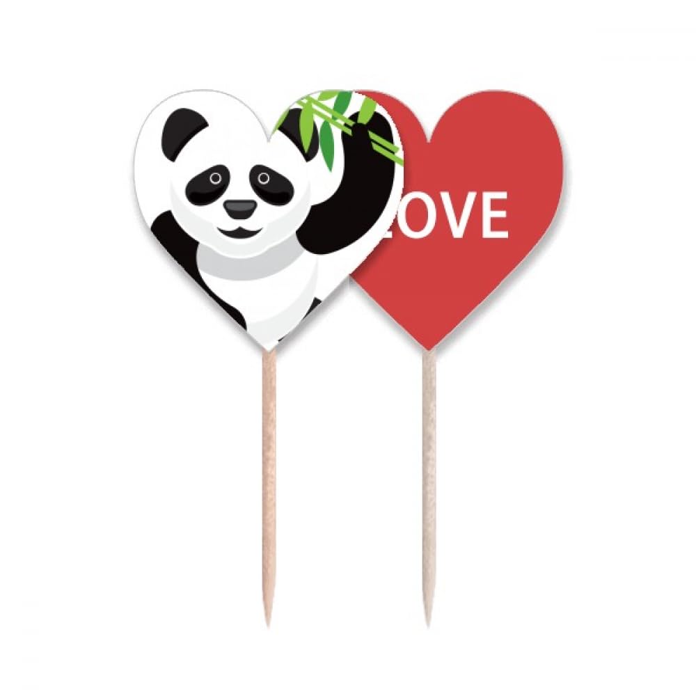 Cure-dents anti ecrasement gateau panda chinois drapeau etiquette pic