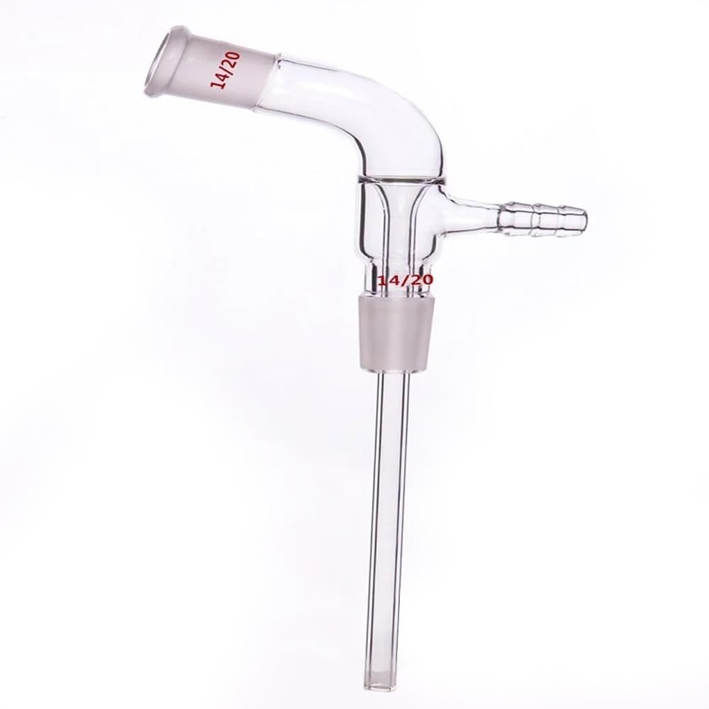 Rura odbiorcza próżniowego z długą szyjką, złącze 14/20 19/22 24/40, długość rury dolnej: 100 mm/200 mm, szkło borokrzemowe (Joint 14/20)