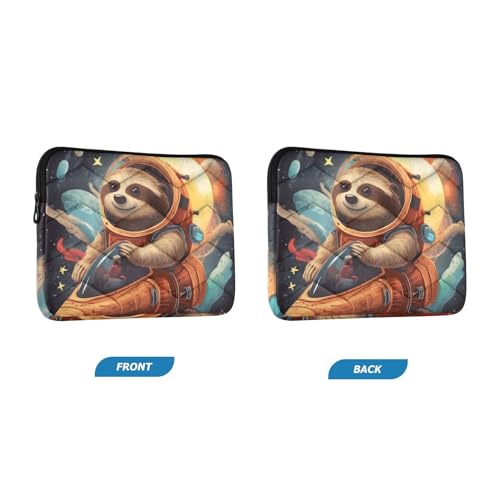 Funda para portátil de 13-14 pulgadas con diseño Sloth Space Planet miniatura 2