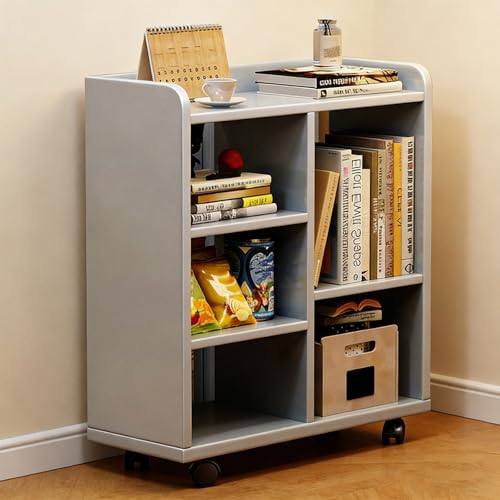 Table Basse Mobile pour petit espace, table de salon mince avec chariot - 2