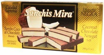 Sanchis Mira Turron de Coco con chocolate Just arrived from Spain. 7 oz.
