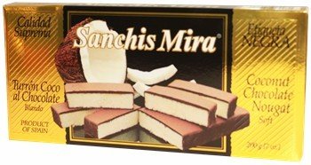 Sanchis Mira Turron de Coco con chocolate Just arrived from Spain. 7 oz.