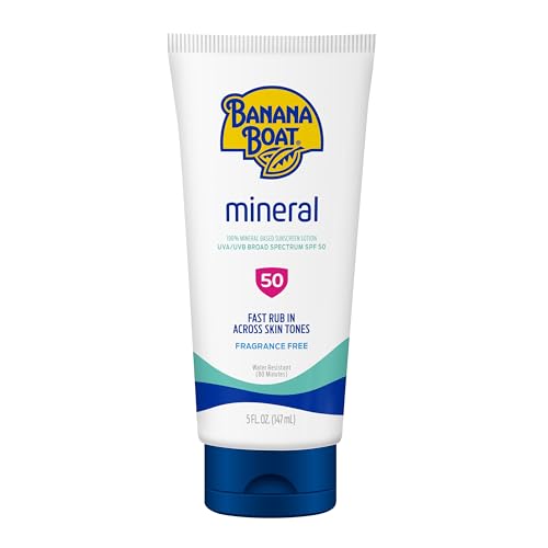 Banana Boat Mineral Sunscreen SPF 50 Lotion, 5Fl Oz |