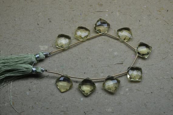 Perle quartz citron 12mm LKBEADS pour créer des bijoux bohèmes et solaires d'été