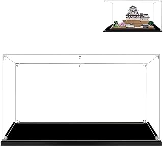 Hosdiy Acrylic Display Case Clear for Lego-21060 - Compatible with (Himeji Castle) - Toy Collection Storage Box Showcase (Only Display Case)