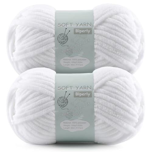 Chunky Chenille Yarn Velvet Soft Super Bulky Size 6 for