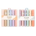 Gusengo Color Highlighter, Aesthetic Pastel Highlighters, Pastel Assorted Colors Markers Pens No Bleed Dry Fast Marker Pen For Journal Bible Planner Notes Supplies, 12pcs