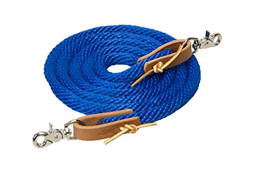 Weaver Leather 35-2026-S4 Rênes en Poly Corde, 1,6 cm x 2,4 m, Bleu