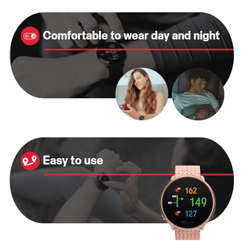 Polar Ignite 2 – GPS spor akıllı saat, kadın ve erkek için, nabız saati, fitness izleyici, adım sayaçlı saat, kişiselleştirilmiş antrenman kılavuzları, dinlenme ve uyku takibi, müzik kontrolü