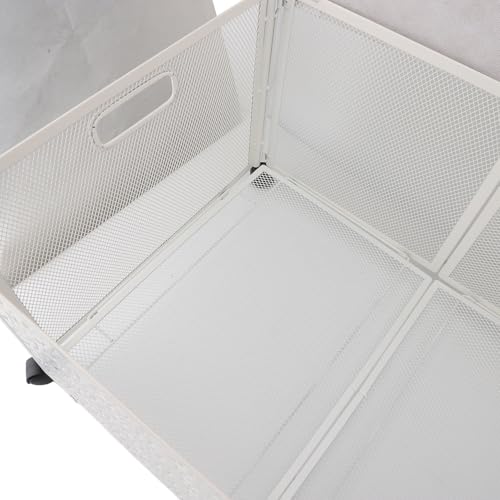 Caixa de Armazenamento de Brinquedos, Roda de Rolamento 70l, Organizador de Brinquedos de Metal, Eco