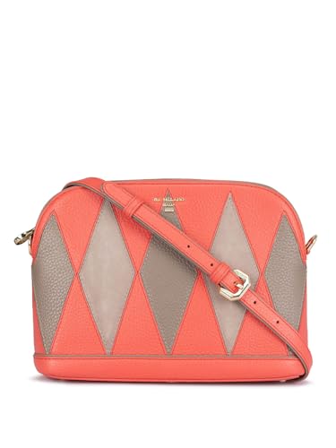 Image of Da Milano Women's Leather Sling Bag - Corallo