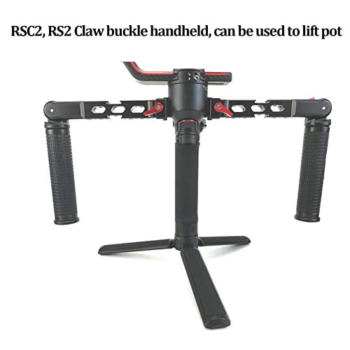 Image of Dual Handle Grip Extend Stand Handgrip for RSC2 RS2 Camera Stabilizer, Adjustable Dual - Handle Support with 1 /4 inch Screw Hole and Cold Shoe Mount for Multi - Angle Filming