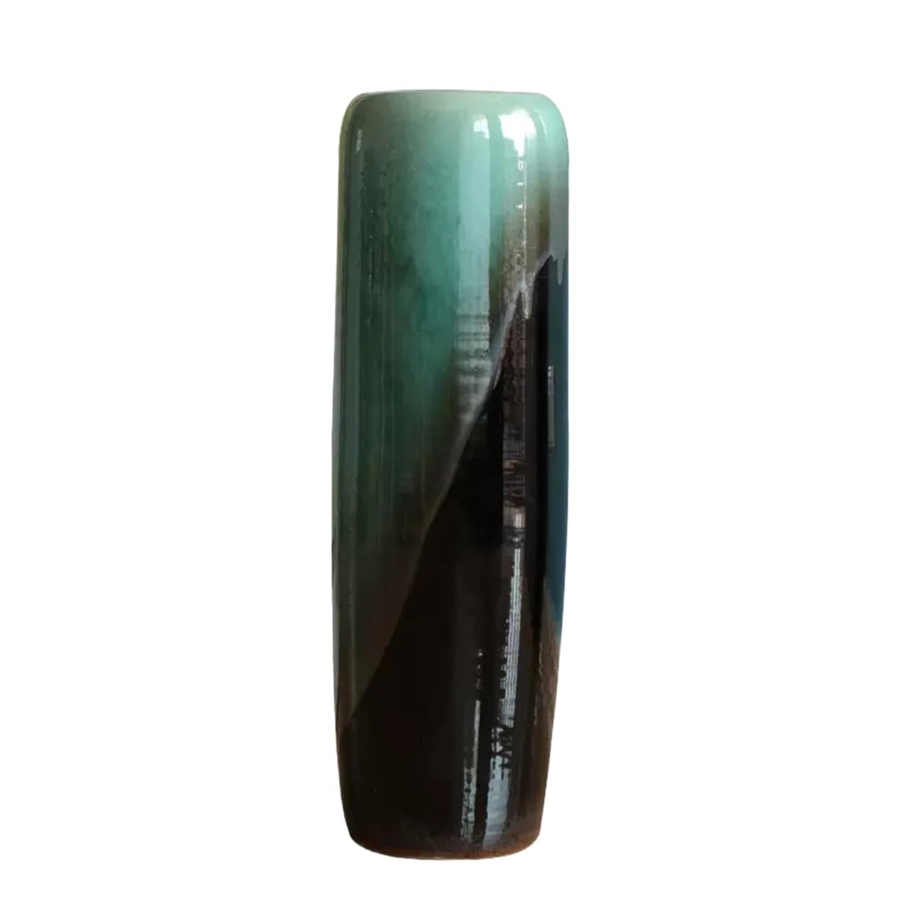 Vase en céramique verte de 002 pour décoration minimaliste de salon