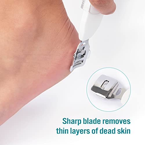 Trim Foot Callus Shaver & Rasp With Sliding Cover – 2-In-1 Foot Care Tool – Features Slide & Lock Mechanism – Safely Conceals And Protects The End Not In Use – Keeps Your Feet Beautiful And Smooth #TOP2