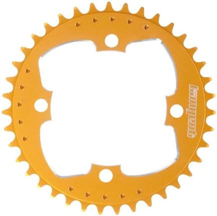 Tangent 4-Bolt Chainring, 104mm, 39T, Gold