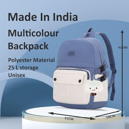 Image of Tinytot 30 Litre Japanese Korean Style School Bag Water-Resistant Laptop & Travel Backpack - Unisex Large 18 Inches Multipurpose Student Backpack for Boys & Girls, Men & Women