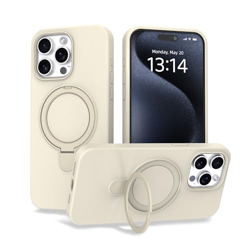 Coque iPhone 17 silicone blanc idéale pour regarder des vidéos en mains libres