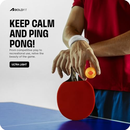 Boldfit Table Tennis Balls High Performance TT Balls for Match TTBall 40+ for Professional TT Balls 3Star Ping Pong Ball for Kids & Adults Training 3 Star ABS Plastic Table Tennis Ball Orange 6Pcs 6