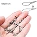 100 Pcs Single Barrel Fishing Crimp Sleeves,Copper Tube Fishing Line Crimping Loop Sleeves Fishing Wire Leader Rigging Tackle(2mm,Silver)