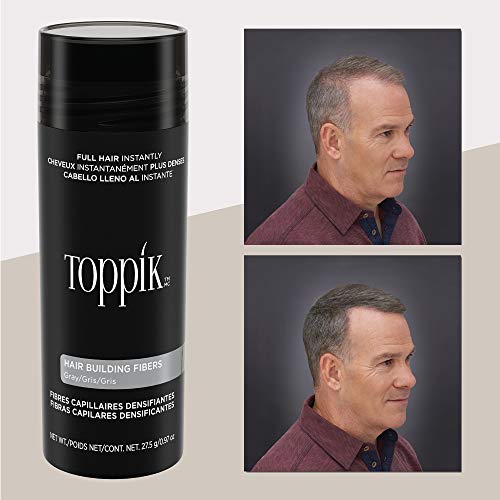 Toppik Hair Building Fibers, Gray, 0.97 oz