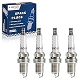 Iridium Spark Plugs 4 Pack 6441 ZFR6FIX-11 Compatible with Honda Civic 1.7 2001 2002 2003 2004 2005,