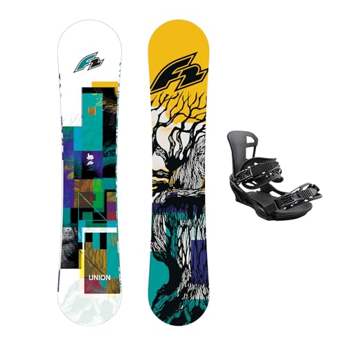F2 Set Snowboard Union Mustard Gelb 154cm + Sonic Bindung L Sale