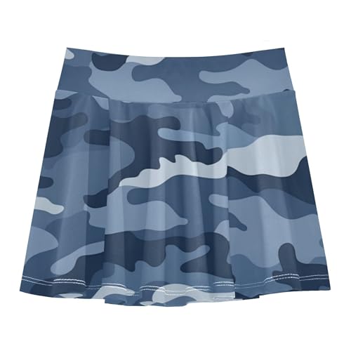 Girls Tennis Skirts with Shorts Flowy Little Girl Skorts Youth Cheer Skirt with Pockets