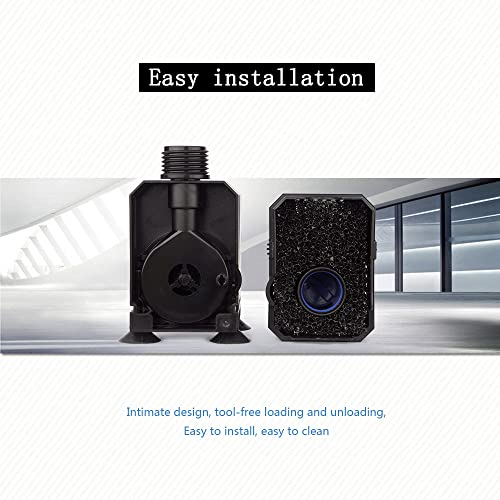 Image of VAYINATO Sunsun Hj Series Aquarium Submersible Pump For Fountain (Hj-600, 8W, 600L /H, Lifts 1.3M) Black