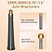 ZEPHBLOW Hair Long Conical Barrel for Dyson Airwrap, 0.78-1.4Inch/ 20-36mm Conical Long Curling Barrels Compatible with Airwrap HS01/05, Self-Curling Hair Roller Curlers Attachment, Gold