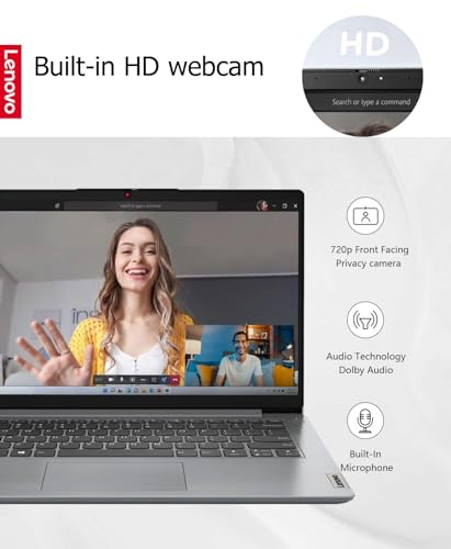 Image of Lenovo IdeaPad 15.6 inch FHD 1080p Touch Laptop - Intel Core i3-1215U - 24GB RAM - 1TB PCIe SSD - Wi-Fi 6 - Webcam - Cloud Gray - Windows 11 Home - Extra GaN Charger